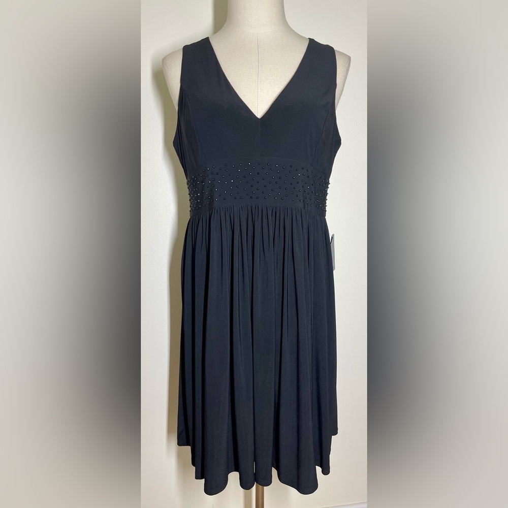 Marina | Beaded Empire Waist Dress | LBD | Casual Summer Dress | XL